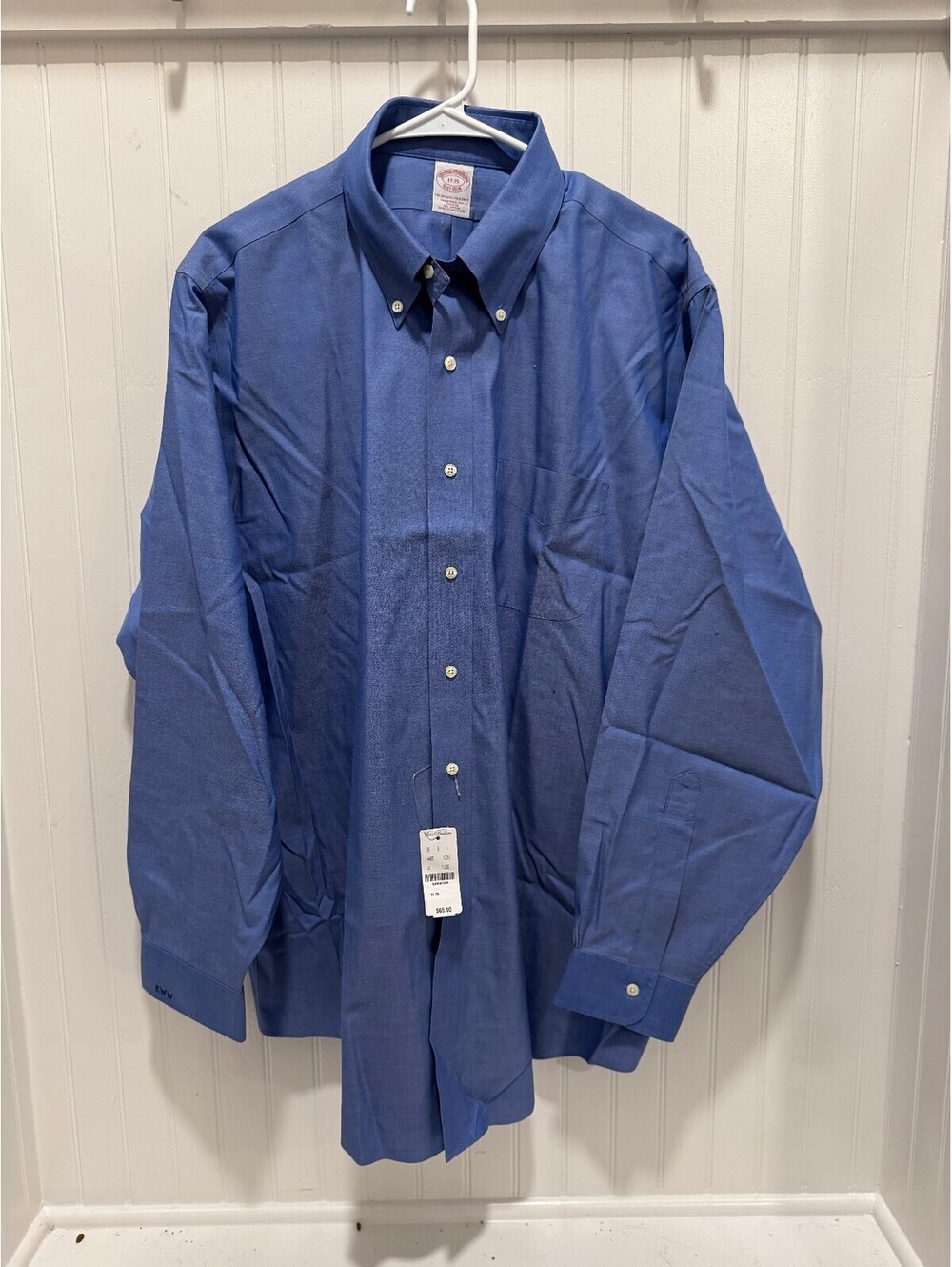 Brooks Brothers NEW Traditional Fit Button-Down Shirt, Size 17-35, 100% Cotton
